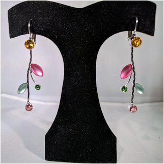 Product thumbnail: Flower Drop Earrings in Pastels